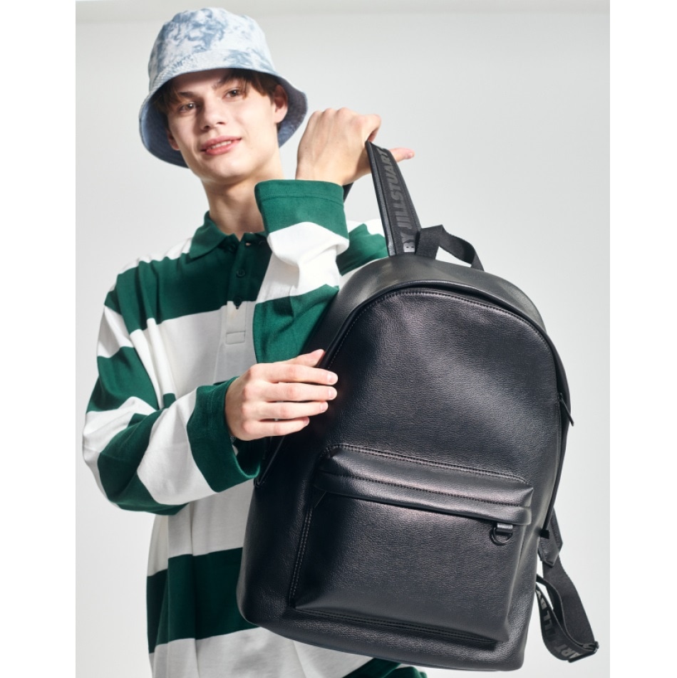 [23SS][Dune] Black lettering webbing embossed backpack 新商品 新学期 学生バッグ デイリーバックパック スクールバッグ 韓国ファッショ