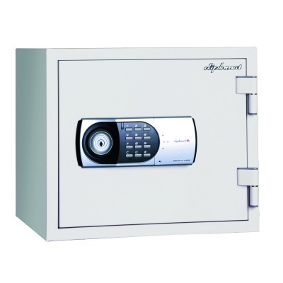 ディプロマット 鍵+テンキー式 金庫 (EDL77) 60分耐火 内容量18L 二重扉 119EK77DRUG オフホワイト