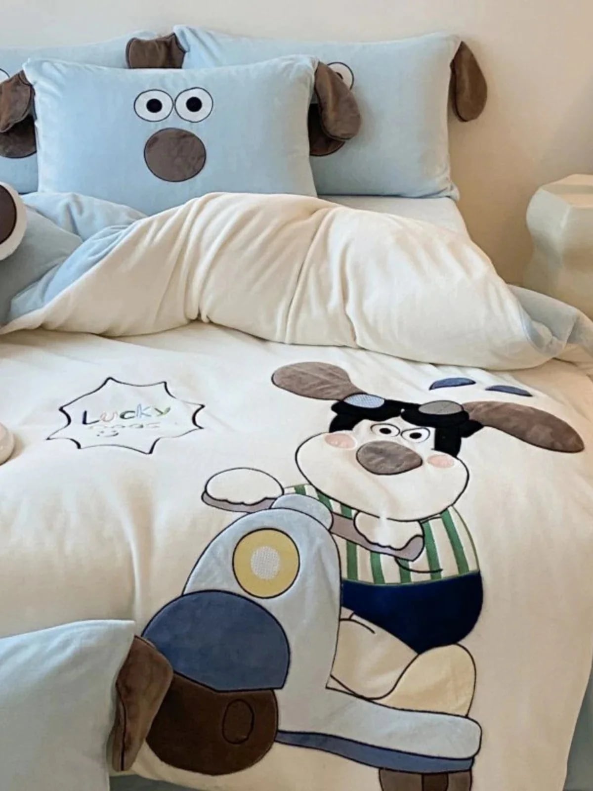 リードドッグ高重量ミルクベルベットベッド3点または4点セット厚みのあるサンゴシートキルトカバー冬かわいい女の子