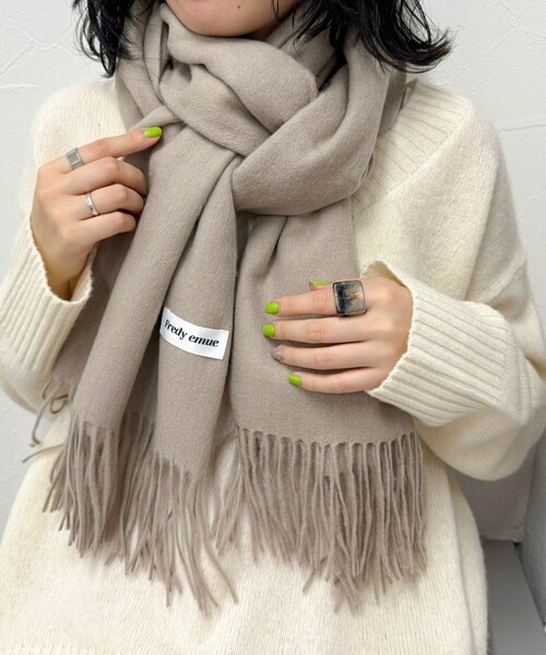 [最安値挑戦]ストール ウール無地ストール レディース