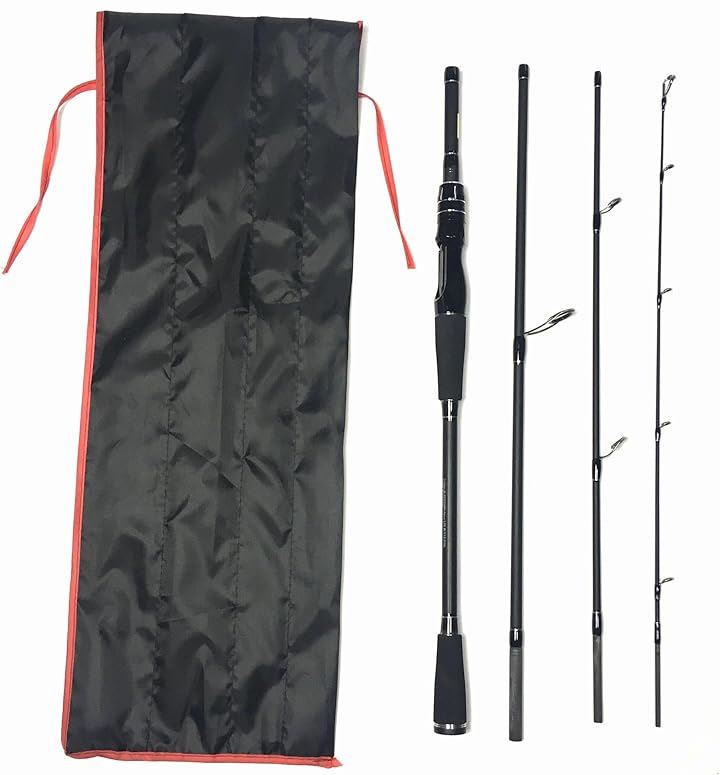 EVA 7フィート 2.1m スピニングパックロッド 4ピース バスロッド トラベルロッド トラウトロッド(EVA 7ft(2.1m)スピニングパックロッド4ピース(M), 2.1m)