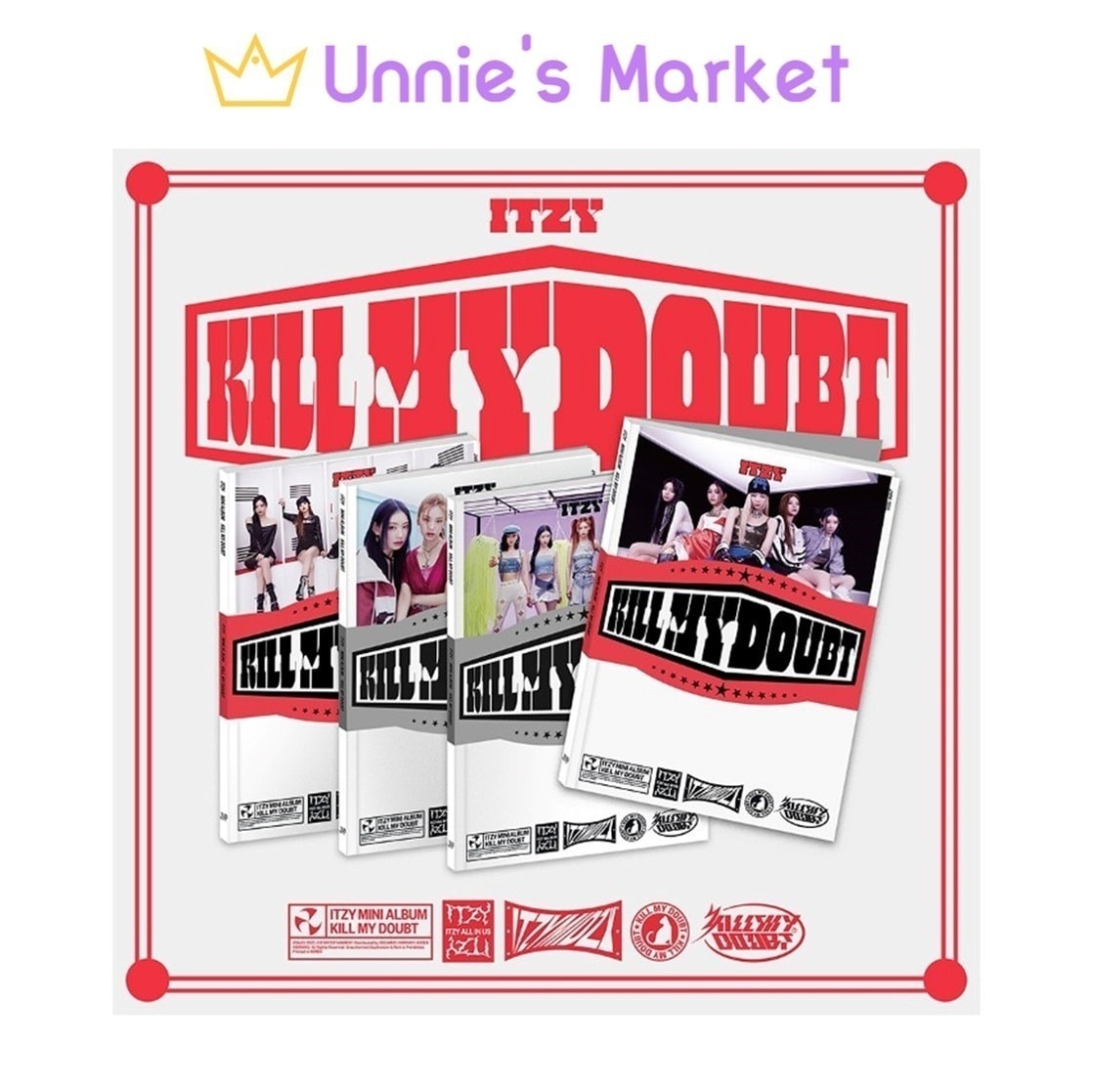 [SET] ITZY - KILL MY DOUBT Standard(Photobook) Ver. + Free Photocard 1EA(fan-made)