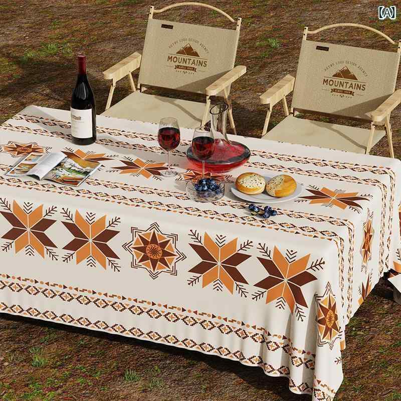 テーブルクロス レトロ 汚れ防止 机カバー 防水 耐油 布 雑貨 屋外キャンプ ダイニング キッチン おしゃれ 柔らかい 快適 北欧
