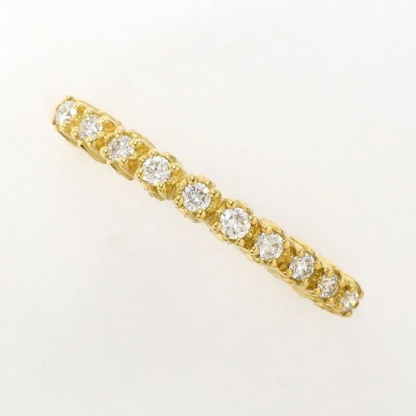 アーカー K18YG リング 指輪 13号 ダイヤ 0.15 総重量約1.7g ジュエリー 中古