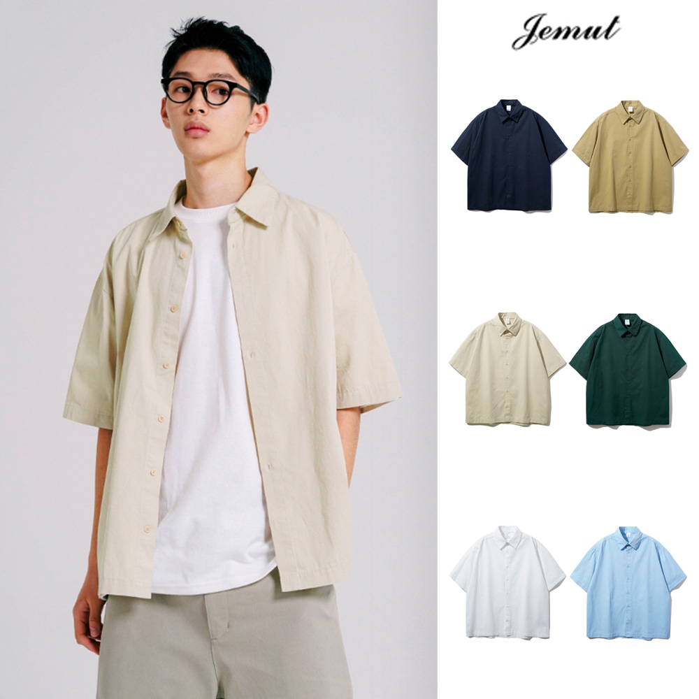 [JEMUT] Pure Overfit Short Sleeve Shirt