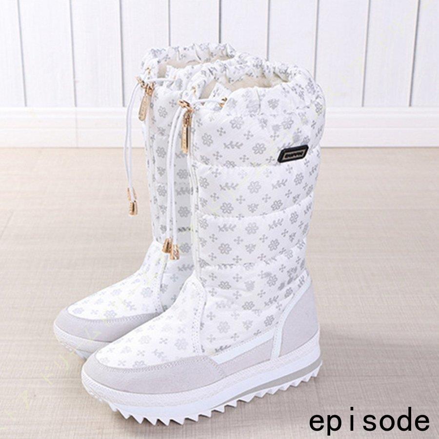 スノーブーツ レディース 女性用 アウトドアシューズ 防水 滑り止め 防寒シューズ スノーシューズ ブーツ 雪 雨 冬用 雪靴 綿靴 ムートンブーツ 撥水 暖かい