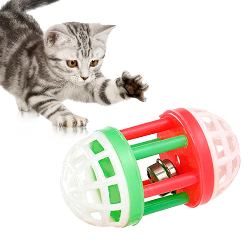 1個のクリスマス猫のおもちゃベルの装飾ペットトレーニングおもちゃ1