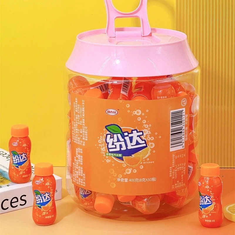 バレル ミニ ファンタ オレンジ ソーダ キャンディ ノスタルジック スナック カジュアル スタイル キッズ ネットワーク スナック