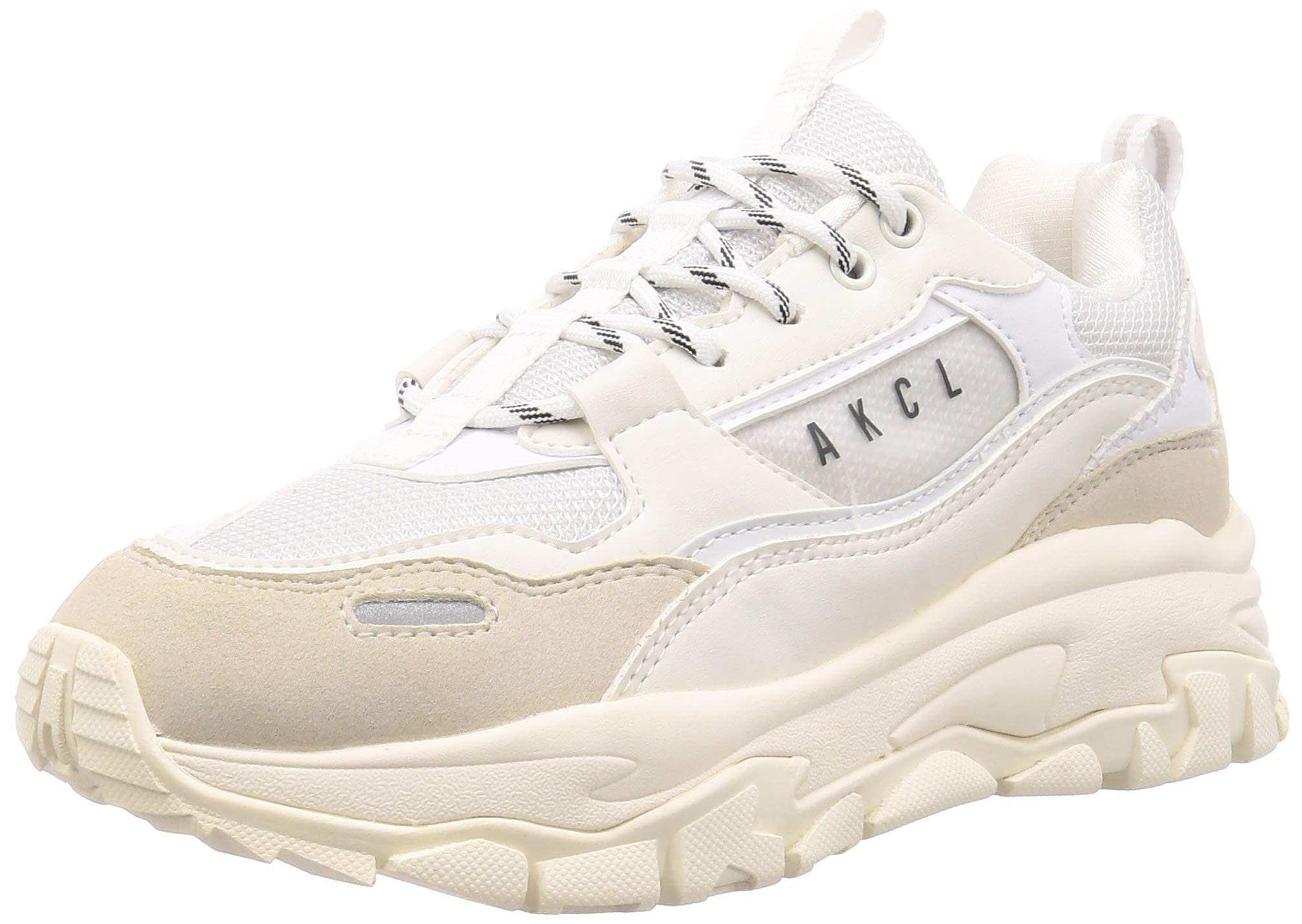 アキクラシック 厚底スニーカー AKIII URBAN TRACKER レディース WHITE/GRAY(WHG) 24.5 cm