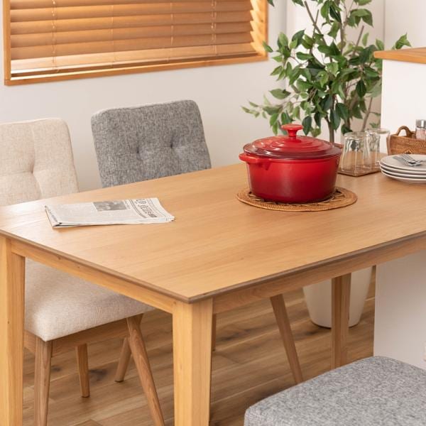 ダイニングテーブル テーブル 単品 木製 シンプル 幅135cm 奥行80cm 高さ 約70cm 長方形 カントリー調 ナチュラル デザイン カフェ風 おしゃれ 北欧