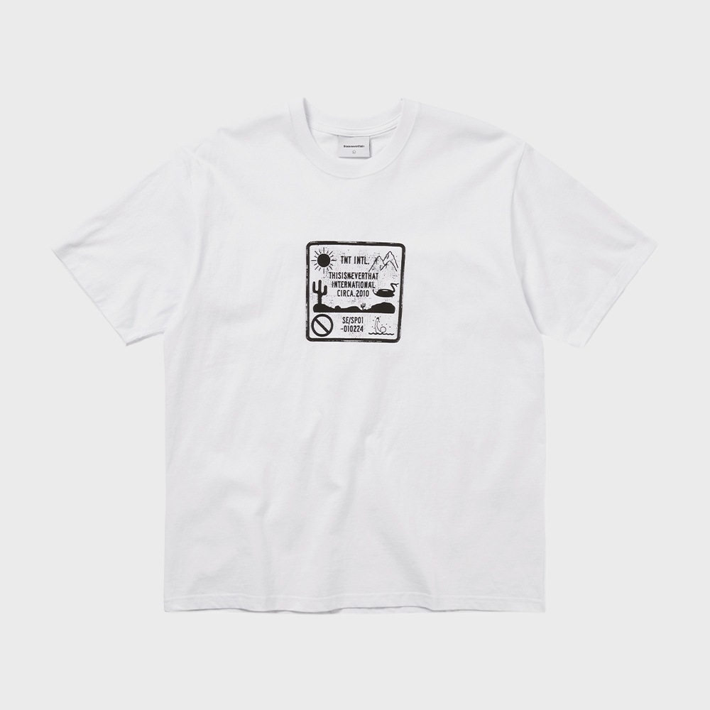 ディスイズネバー댓 Caution Sign Tee White