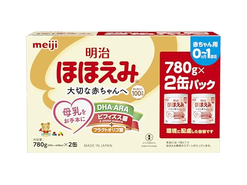 明治ほほえみ 780g ×2缶 粉末 [0ヵ月~1歳頃の粉ミルク]