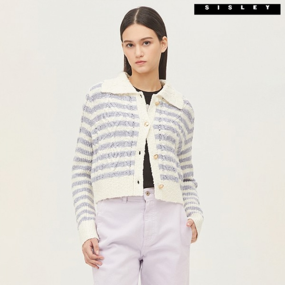 (シスレー) シスレーケーブルクロップニットカーディガン SAKC01311_LB