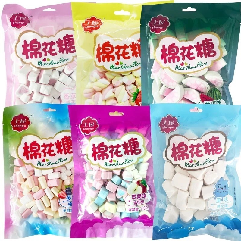カラフルマシュマロフルーツ味のラブキャンディーお子様向けおやつソフトキャンディーコンビニ用ケーキ焼き飾り こどもの日のプレゼント 誕生日プレゼント