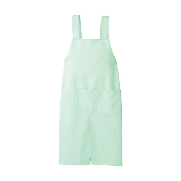 （まとめ）アイトス ロングエプロンストレッチギャバ ミント フリーサイズ AIT861373GR 1枚5セット