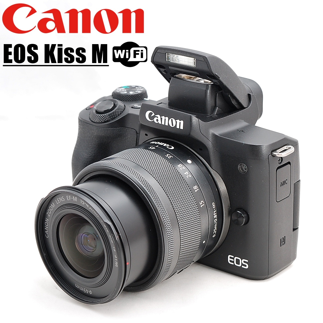 新品  Canon EOS Kiss M レンズセット ブラック