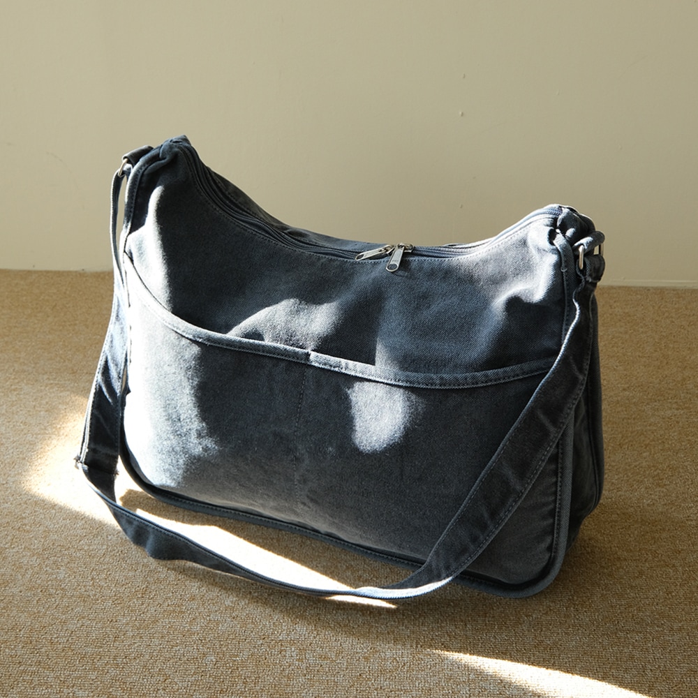 U-traptium3色キャンバス素材エコバッグショルダーバッグメッセンジャーバッグ四角バッグ