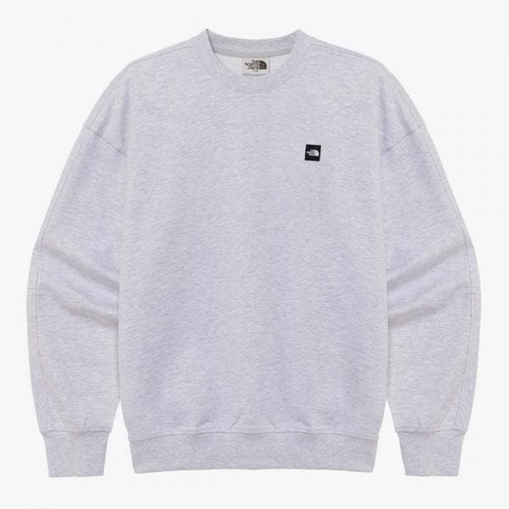 [ノースフェイス公式] NM5MR01Kホワイトレーベルエッセンシャルスウェットシャツ_メランジグレー