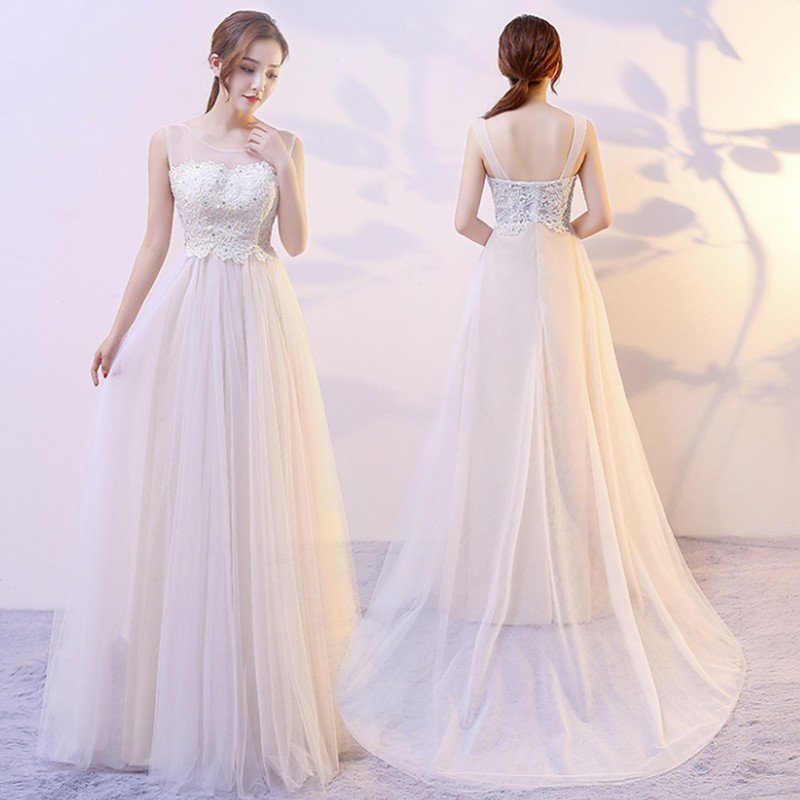 ウエディングドレス ウェディングドレス 二次会 ドレス 花嫁 Aライン 白 ワンピース 結婚式 演奏