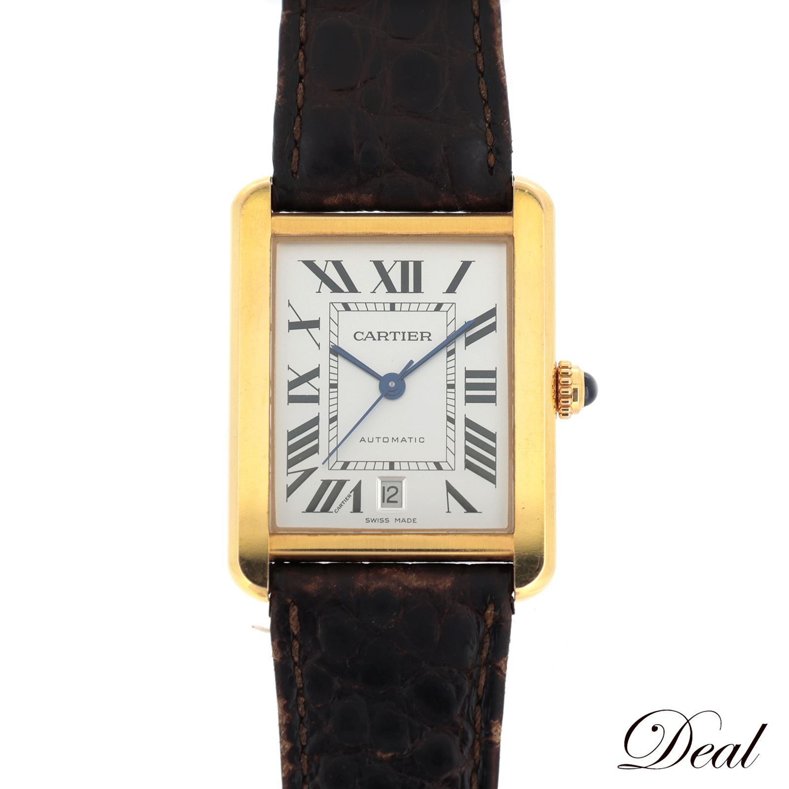 K18PG カルティエ タンクソロ W5200026 メンズ 腕時計