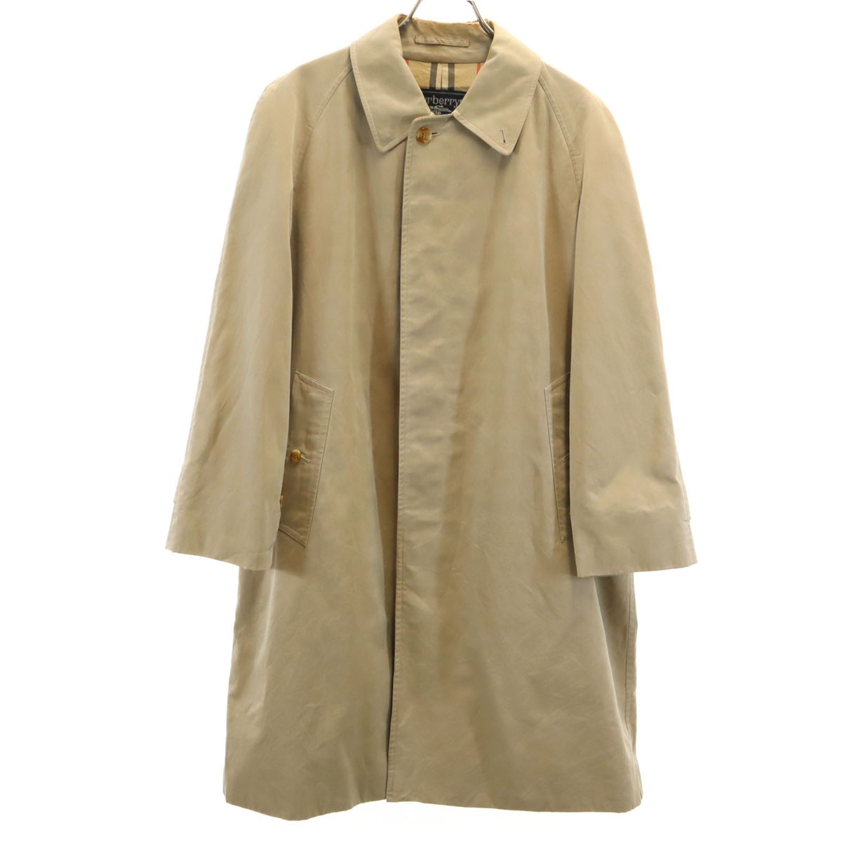 Burberrys バーバリーズ 90s オールド ステンカラーコート 90-165 ベージュ メンズ 古着
