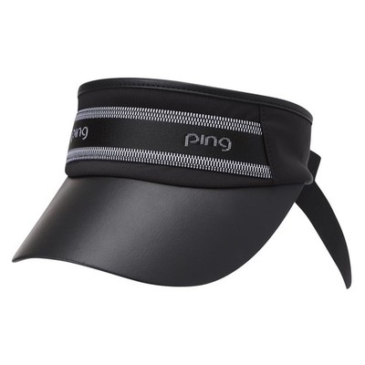 正規品 PING レディース ロゴバンド バックリボン サンバイザー