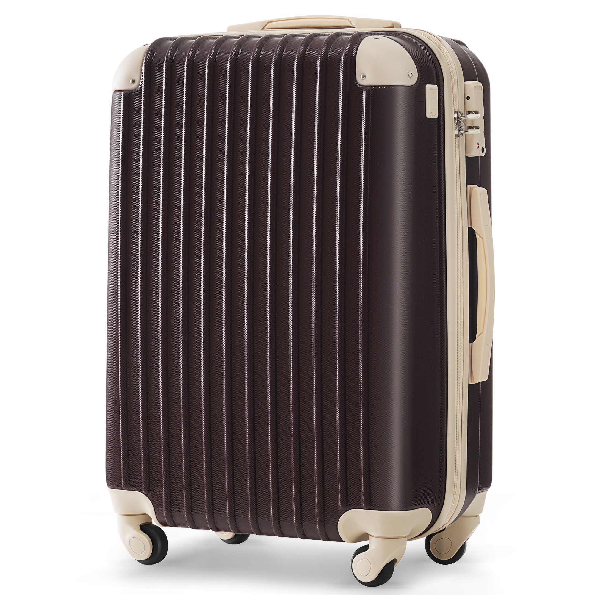 スーツケース Mサイズ キャリーバッグ USB充電ボート付き カップホルダー付き キャリーケース 超軽量 TSAロック搭載 4日-7日 中型