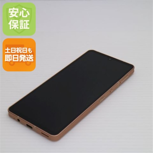 超美品 AQUOS sense6s SHG07 ライトカッパー スマホ 白ロム 中古 土日祝発送OK 133