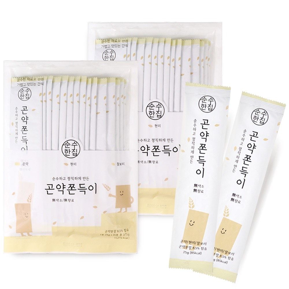 韓国お菓子 純粋な家 こんにゃくチョンドゥギ375g2個