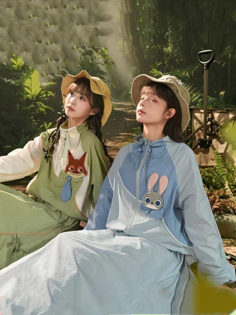 2025夏の新型狂気動物城デザイン小衆日焼け止め服アウトドアファッションかわいいデザイン