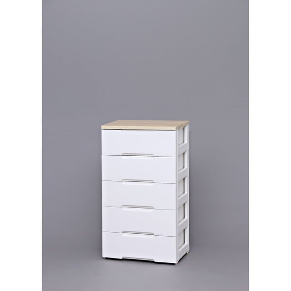 HG-555 ウッドトップチェスト ホワイト/ペアー メーカー直送 8,298円