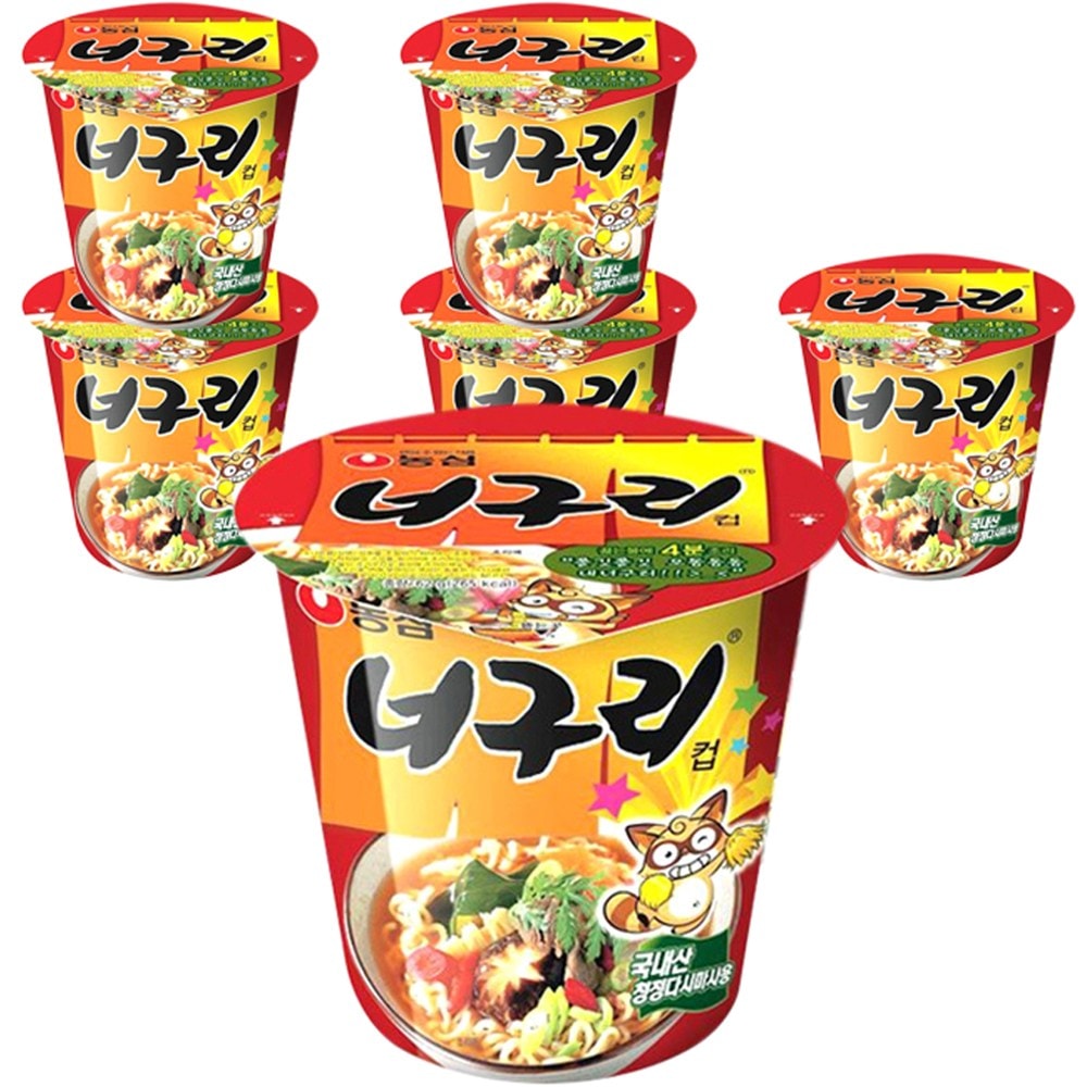 [韓国食品]ノンシムタヌキカップラーメン62g6個 7,740円