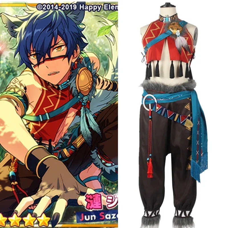 ES あんさんぶるスターズ スカウト！ケモノサバイバル 漣ジュン 白鳥藍良 風早巽 月永レオ コスプレ衣装 コスチューム ハロウィン 仮装期間限定30％