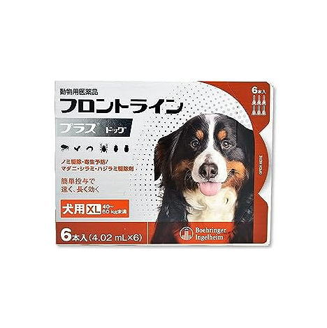 【動物用医薬品】フロントラインプラスドッグ　犬用　XL　40～60kg未満　6本入