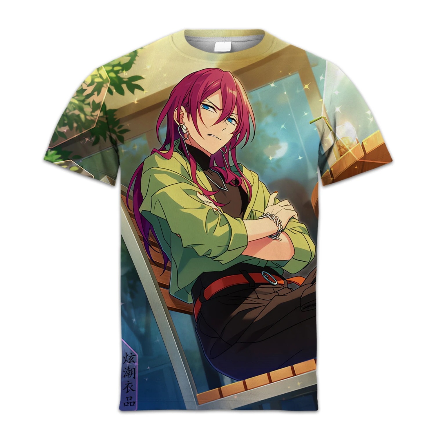 アイドルドリームフェスティバル ラナギサファッション半袖秋崎つかさ葵ファッションラウンドネックtシャツ痛服