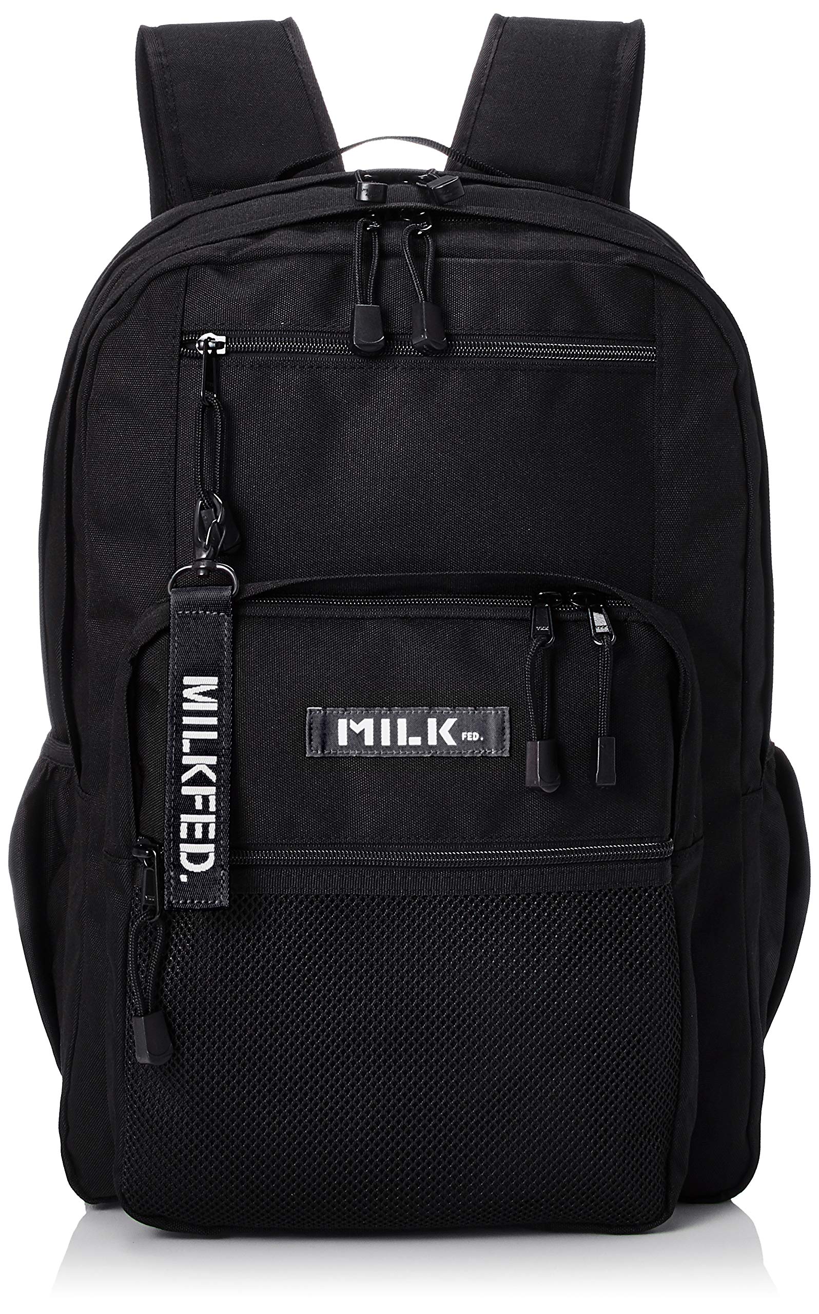 [ミルクフェド] ダブルジップ バックパック W ZIP BACKPACK 103202053019 ブラック