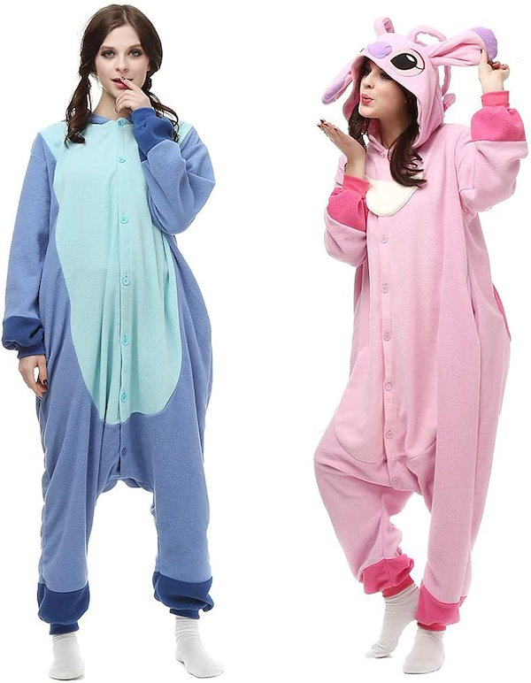 Qoo10] フリース着ぐるみ スティッチ 男女兼用