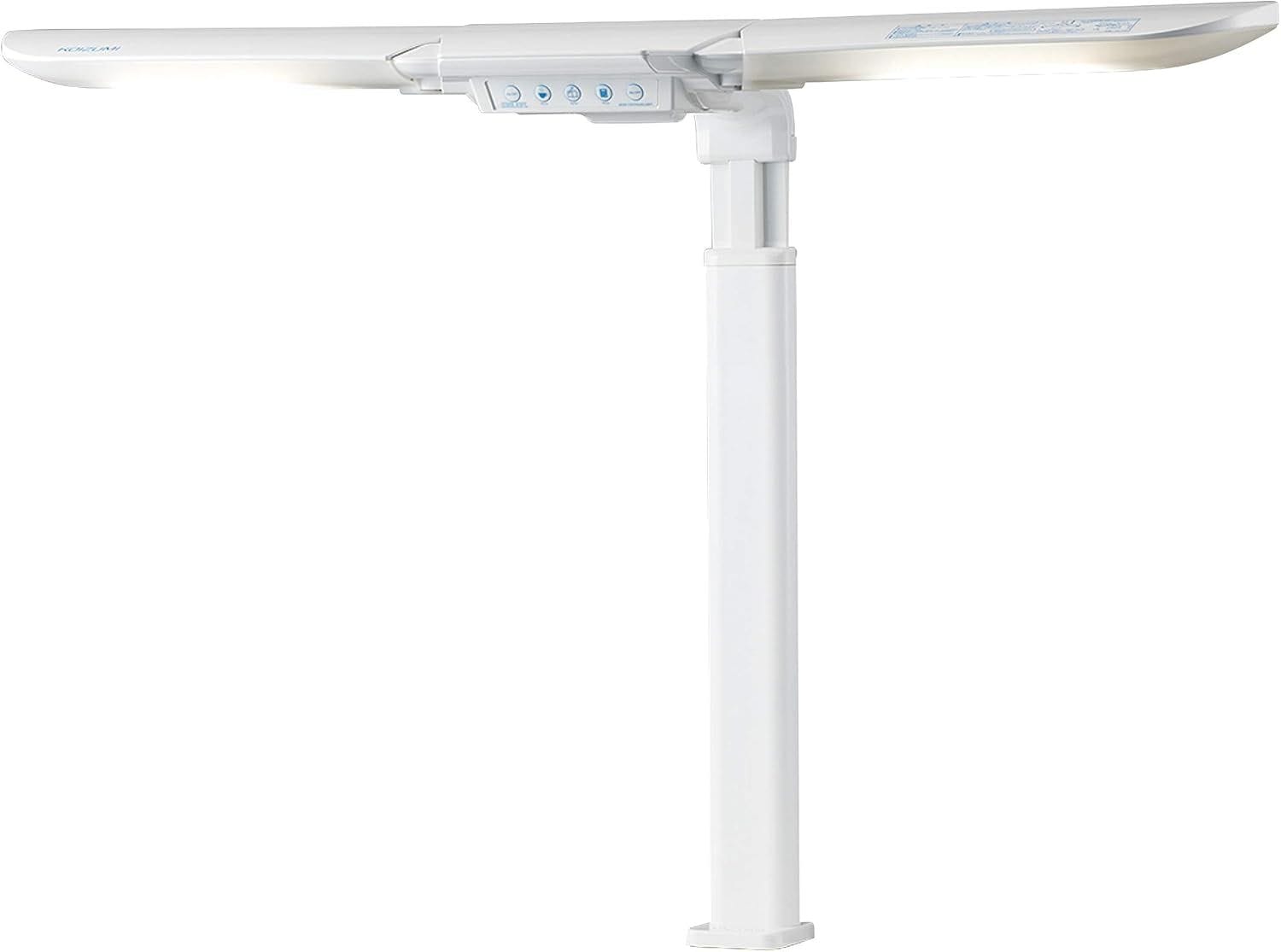 コイズミファニテック KOIZUMI (学習机 勉強机 学習デスク) デスクライト LEDライト クランプ LEDモードコントロール ツインライト ホワイト ECL-546