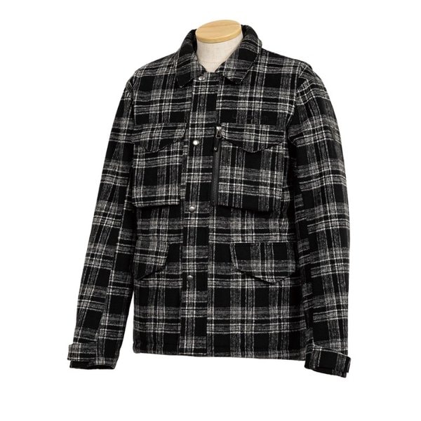 秋冬 UNJ131 アーバンフィールドジャケット メンズ ブラックチェック 3Lサイズ UNJ131/BLACK CHECK/3L