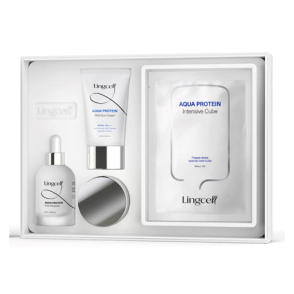 lingcell aqua protein special total skin care set