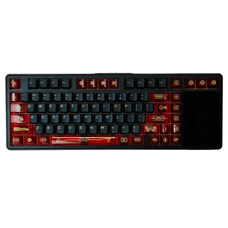 AULA　L99 Red 画面付きゲーミングキーボード / 3.98インチ IPSフルカラーディスプレイ付 / Caramel Latte Switch　L99JCL-RB