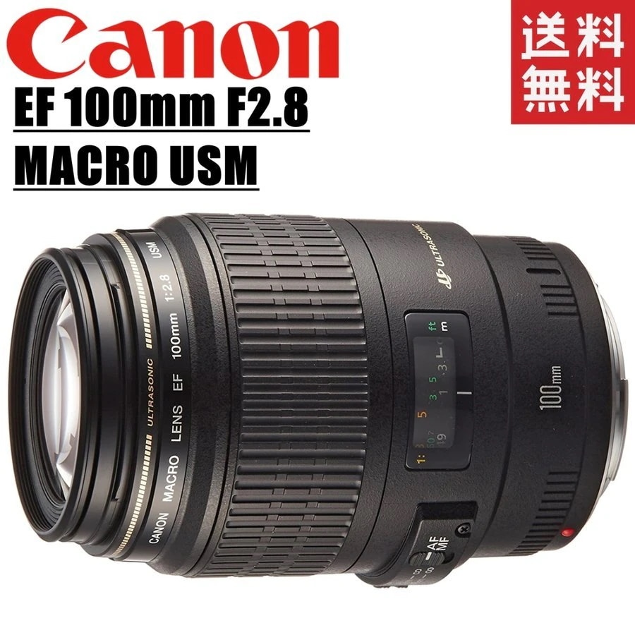 EF 100mm F2.8 MACRO USM 単焦点レンズ マクロ フルサイズ対応 一眼レフ カメラ 中古