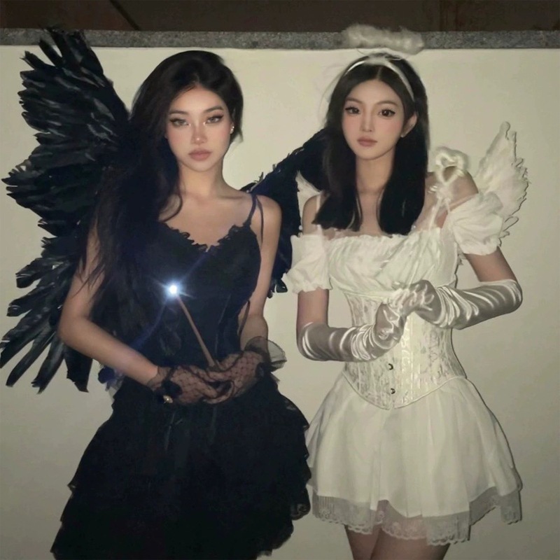 ハロウィンコスチューム Cos コスチューム 女性 大人 小悪魔 天使 仲良し服 ホットガール ストリートコスチューム チュチュスカート