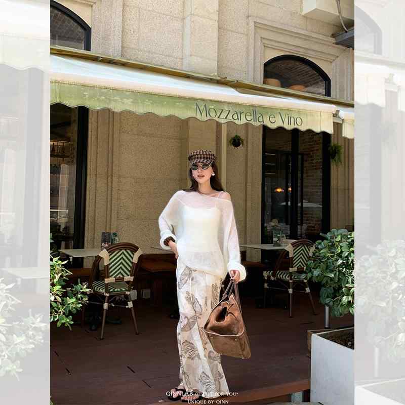 ペイズリー柄スカート レディース ウエストゴム 紐 ジップアップ 秋 ロング丈 Aライン フレア デート 旅行 お出かけ 着回し オフィス カジュアル