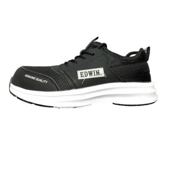 EDWIN セーフティシューズ254 ブラック 25．0cm ワークサポート 安全用品 ワークシューズ