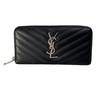 【最終処分SALE】【最終処分SALE】【最終処分SALE】SAINT LAURENT レザー 長財布 ブラック A-11733 26,483円