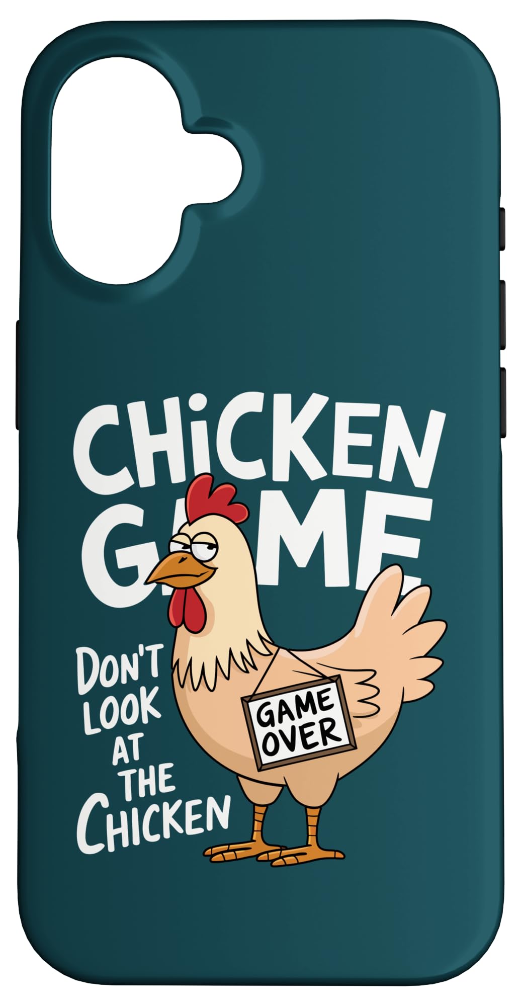 Don t Look At The Chicken ファニーチキンゲーム スマホケース iPhone 16 用