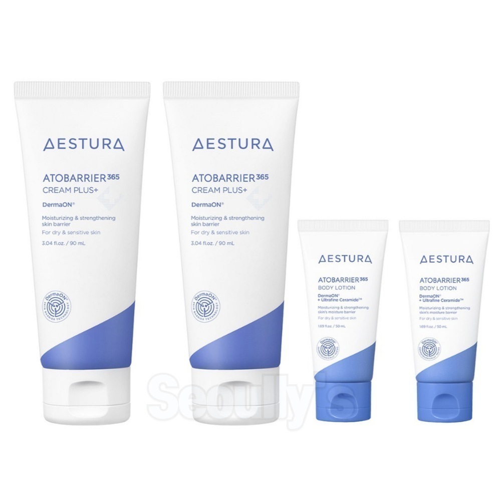 アトバリア365 スキンケアセット (クリームプラス 90ml x 2ea + ボディローション 50ml x 2ea)
