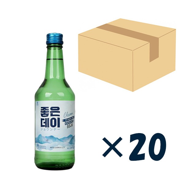 【お酒は20歳から】『ジョウンデー(360ml) 』1BOX20本入 伝統の緑瓶 韓国の焼酎
