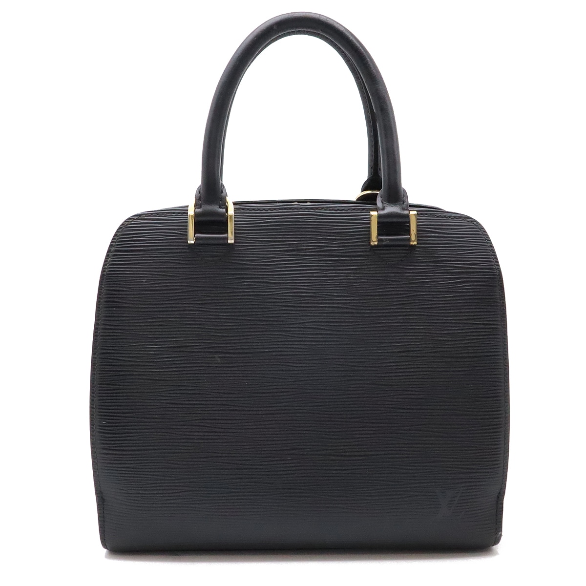 エピ ポンヌフ ハンドバッグ レザー ノワール 黒 ブラック ゴールド金具 M5205